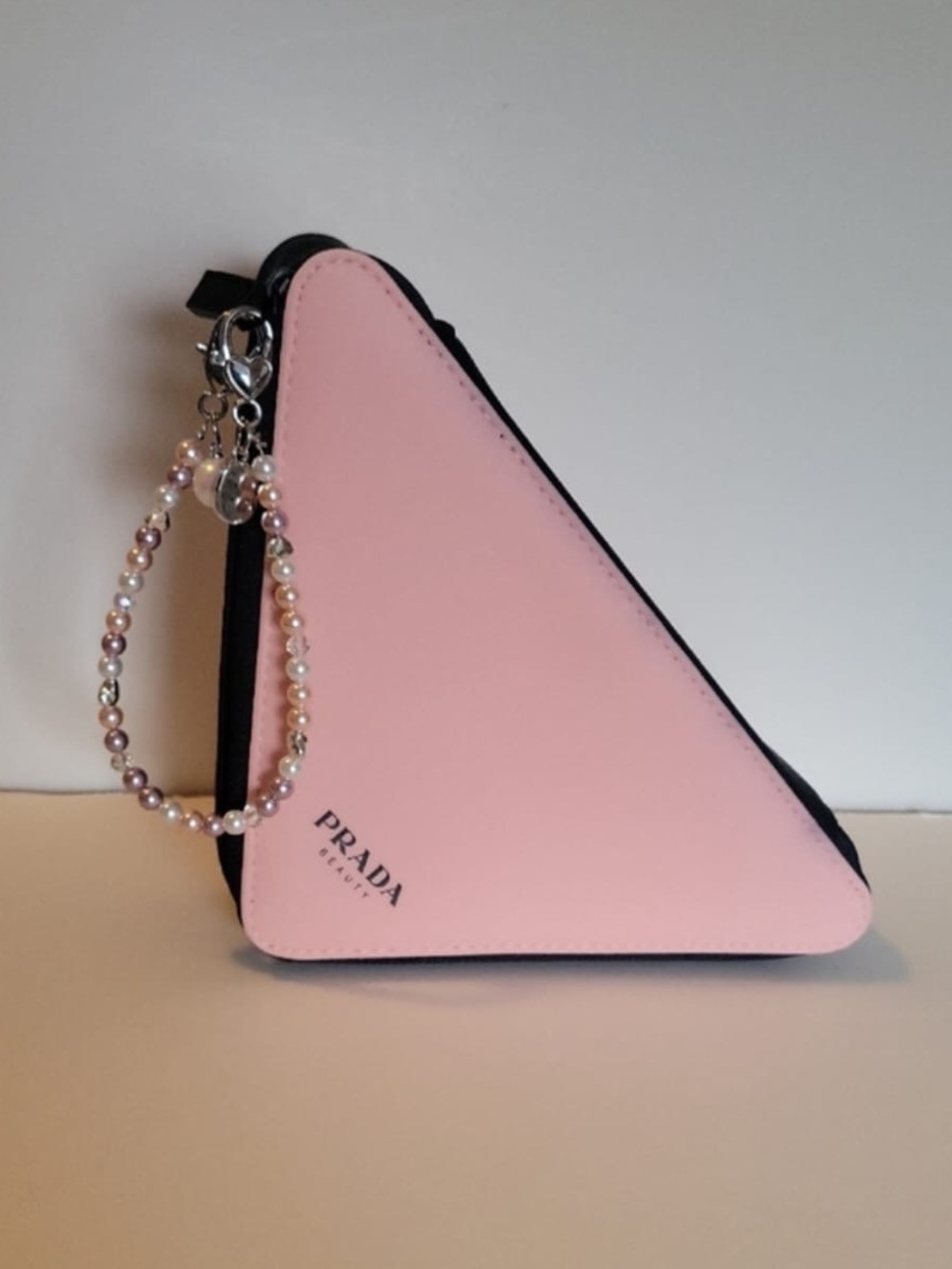 Prada Pink Triangle Pouch - Picture 2 of 9